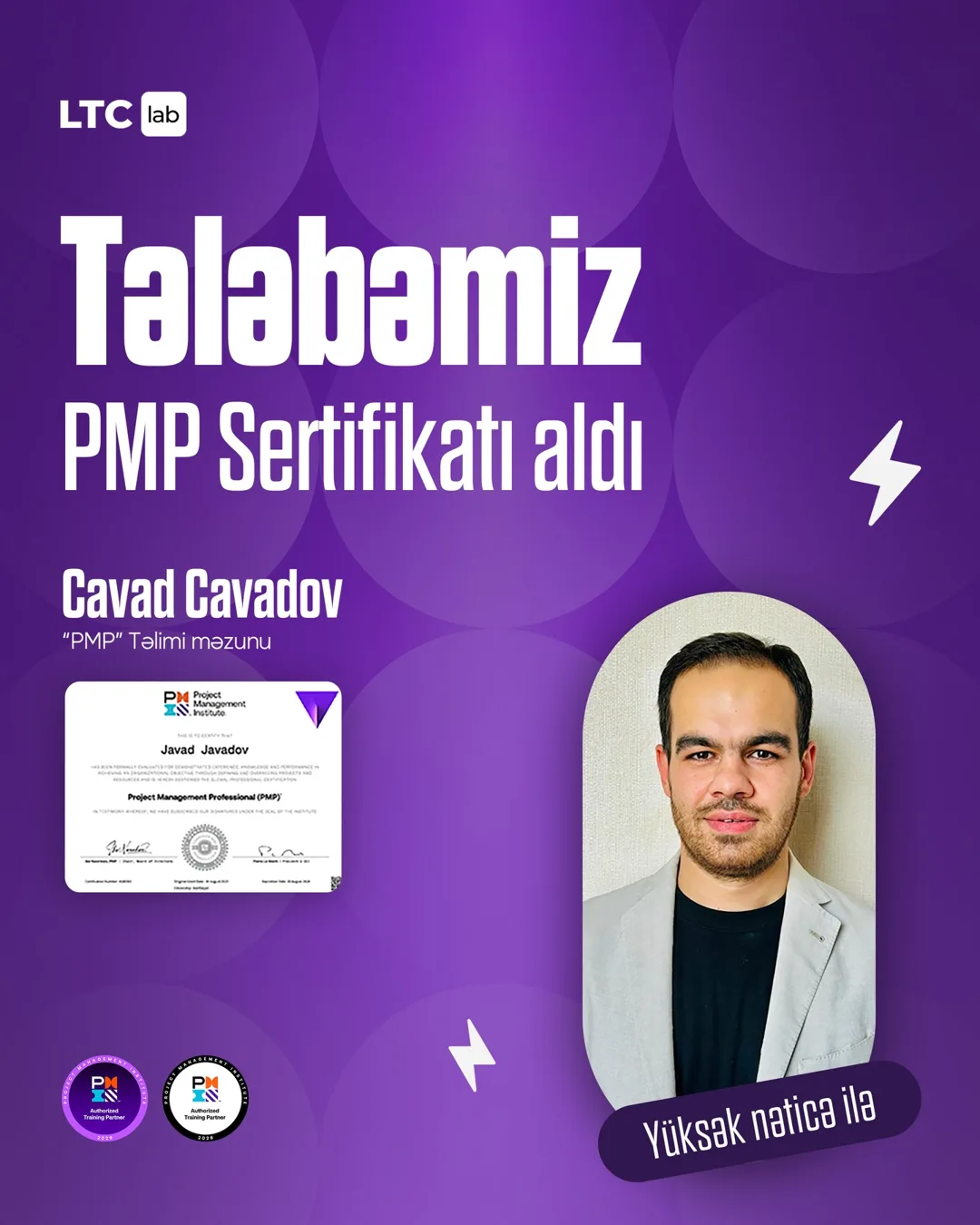 LTC Lab PMP məzunu 9, PMP sertifikatı
